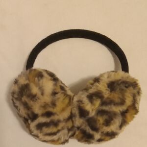 Leopard Print Faux Fur Earmuffs
